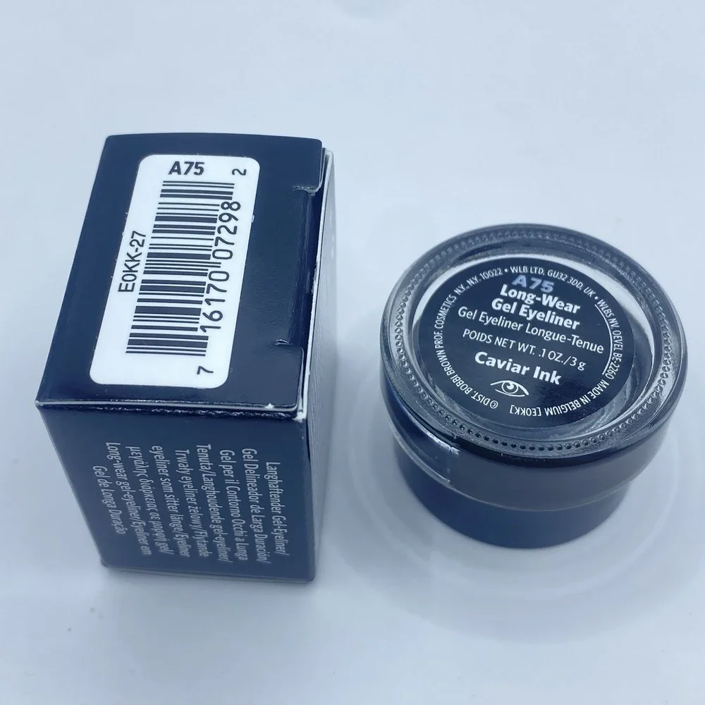 Bobbi Brown Long-Wear Gel Eyeliner Caviar Ink 27 Black Full Size .1oz/3g, NIB